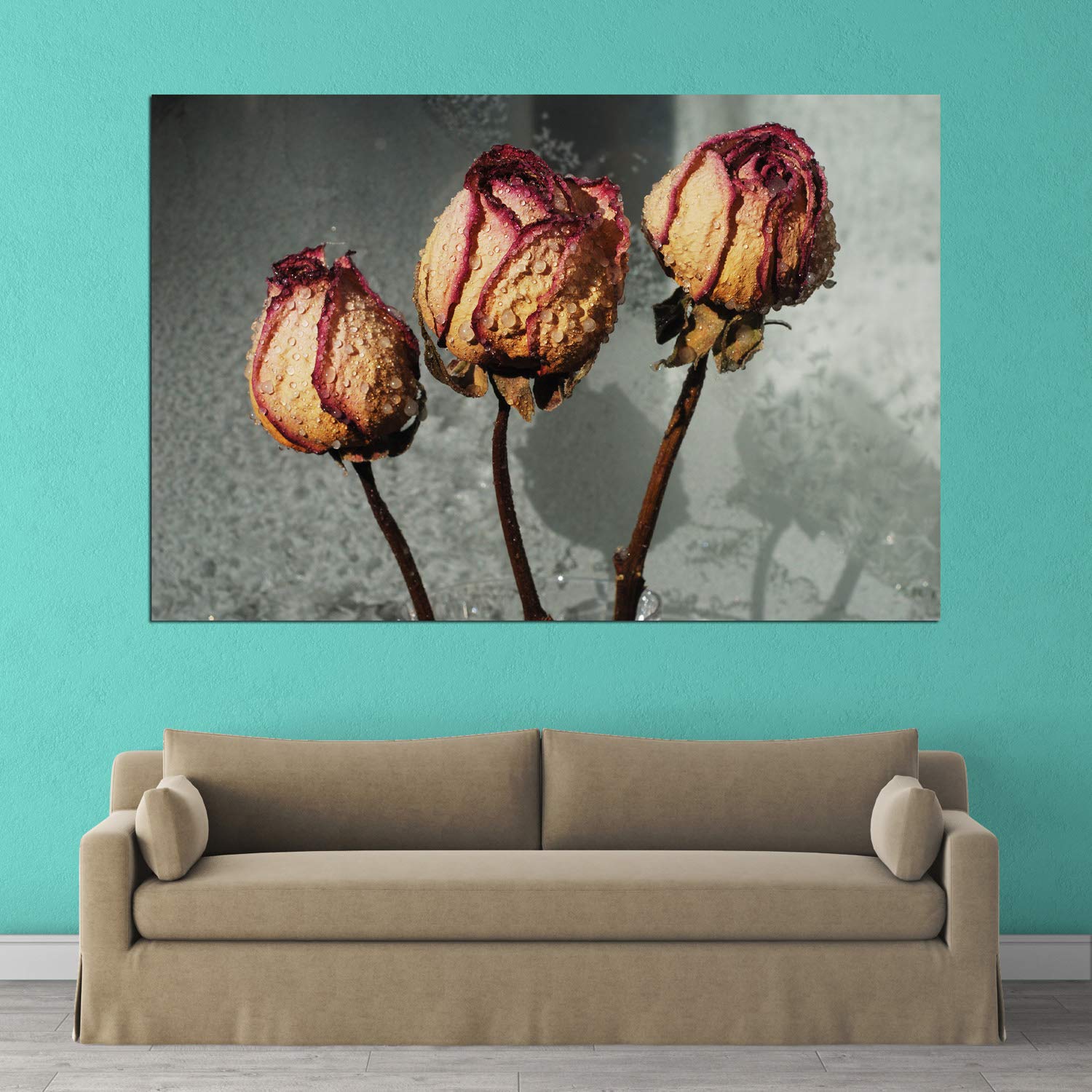 inep-b083y4ppzr-flower-power-unframed-canvas-wall-art-featuring-vibrant-blossoms-in-a-cozy-living-room.jpeg